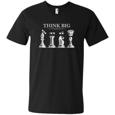 Chess V-neck T-shirt Think big 