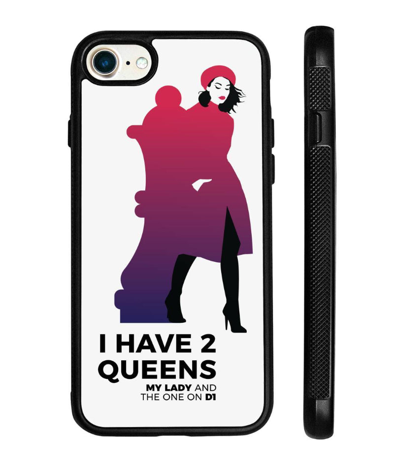 Chess iPhone case 2 Queens